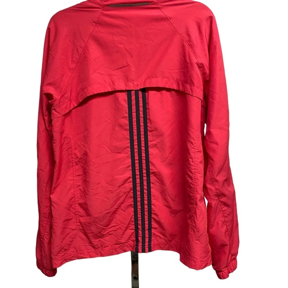 adidas Women's Pink Lightweight Zip-Front Jacket